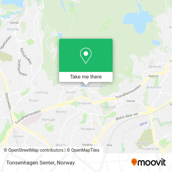 Tonsenhagen Senter map