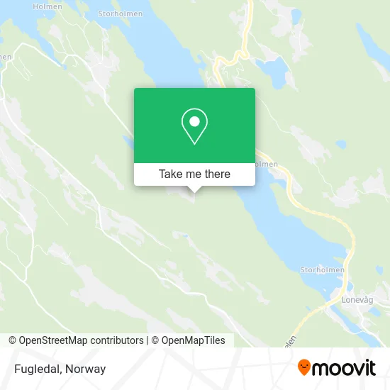 Fugledal map