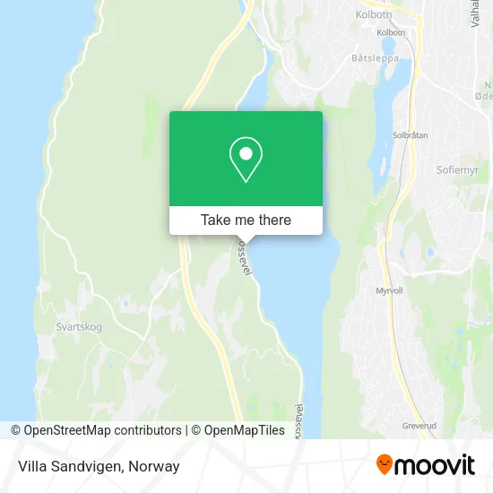 Villa Sandvigen map