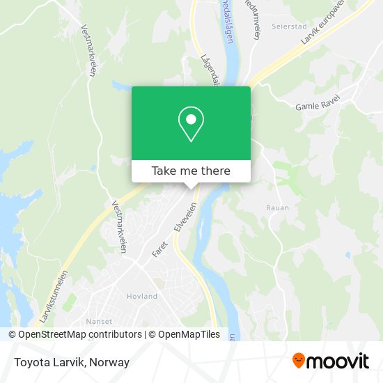 Toyota Larvik map