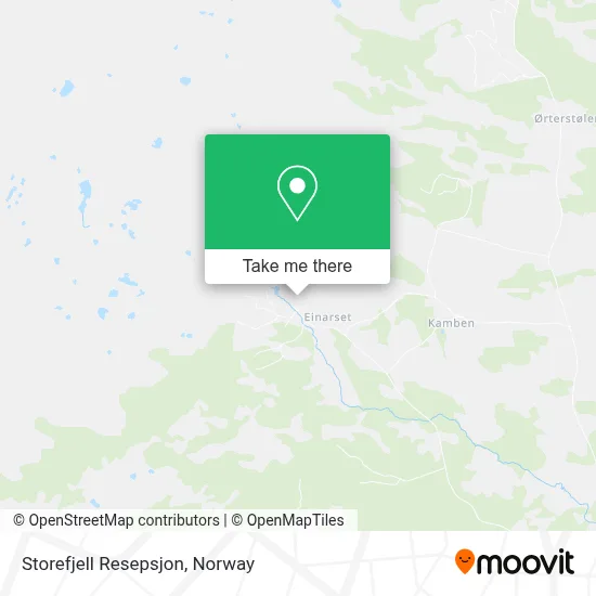 Storefjell Resepsjon map