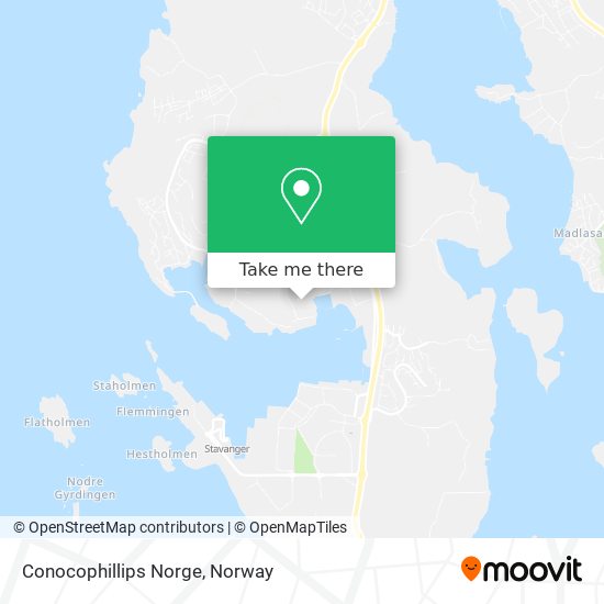 Conocophillips Norge map