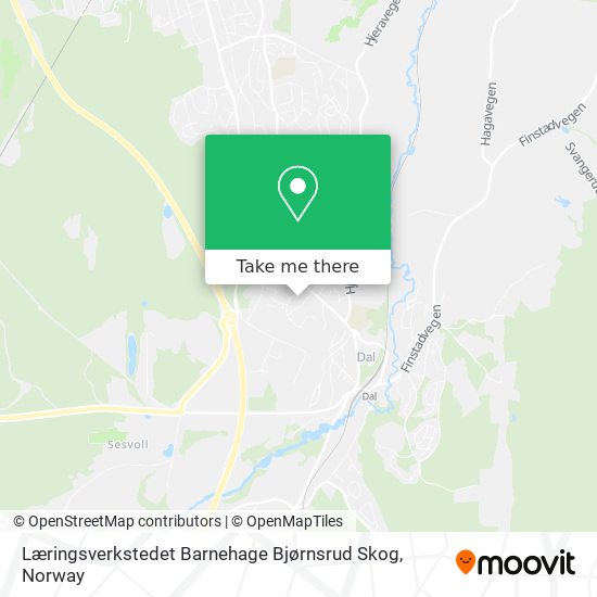 Læringsverkstedet Barnehage Bjørnsrud Skog map