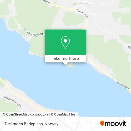 Dælimoen Badeplass map