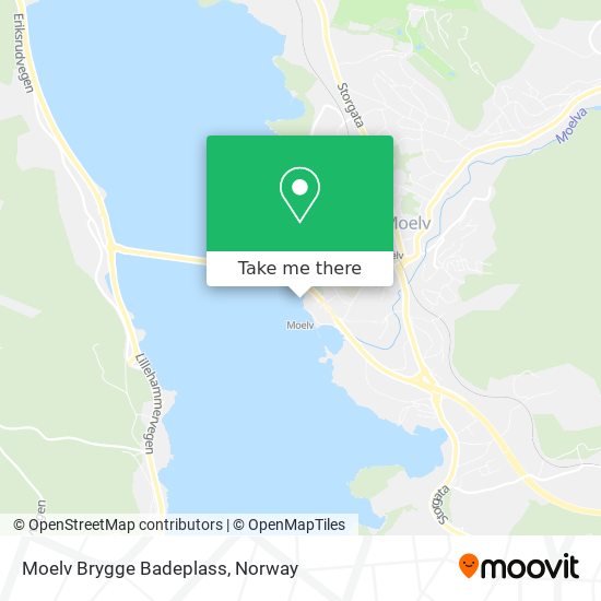 Moelv Brygge Badeplass map
