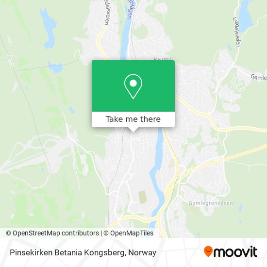 Pinsekirken Betania Kongsberg map