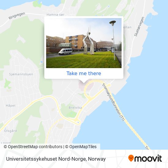 Universitetssykehuset Nord-Norge map