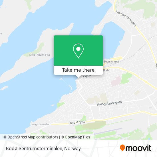 Bodø Sentrumsterminalen map