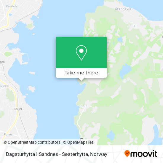 Dagsturhytta I Sandnes - Søsterhytta map