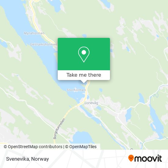 Svenevika map