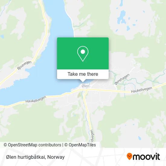 Ølen hurtigbåtkai map