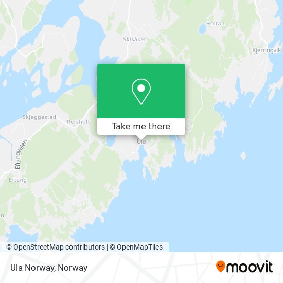 Ula Norway map