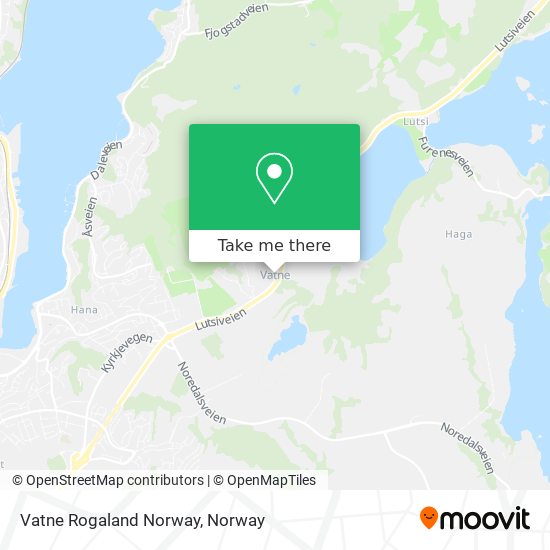 Vatne Rogaland Norway map