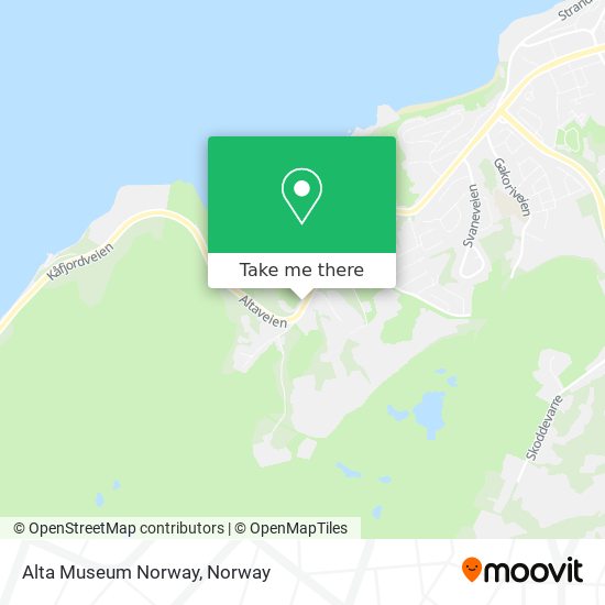 Alta Museum Norway map