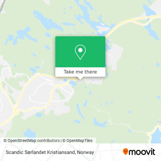 Scandic Sørlandet Kristiansand map