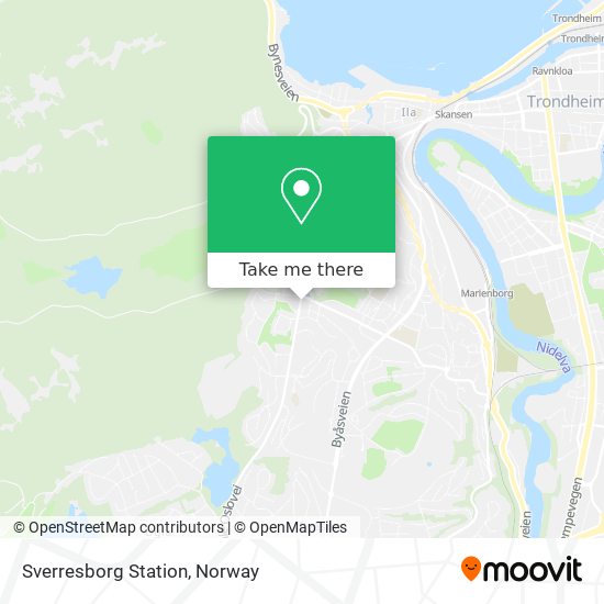 Sverresborg Station map