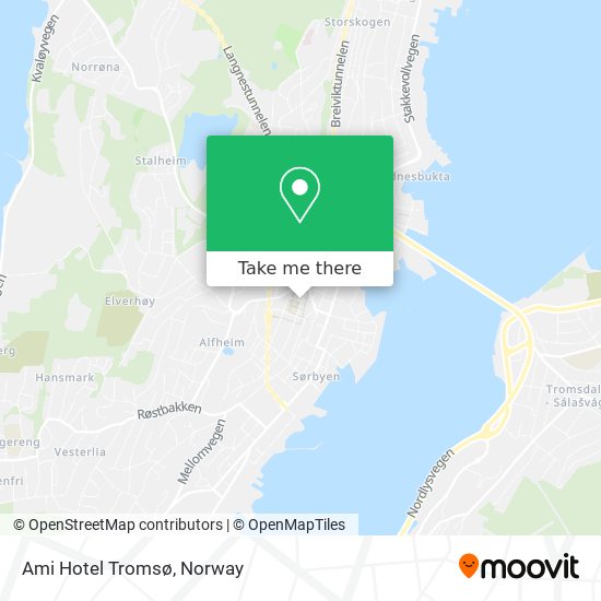 Ami Hotel Tromsø map