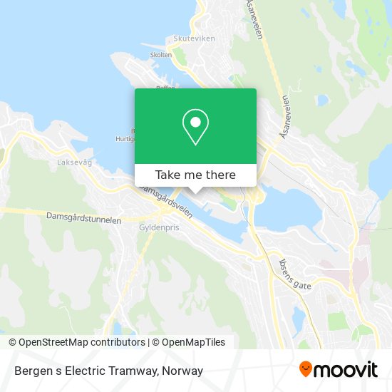 Bergen s Electric Tramway map