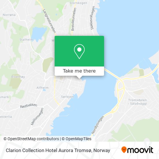 Clarion Collection Hotel Aurora Tromsø map