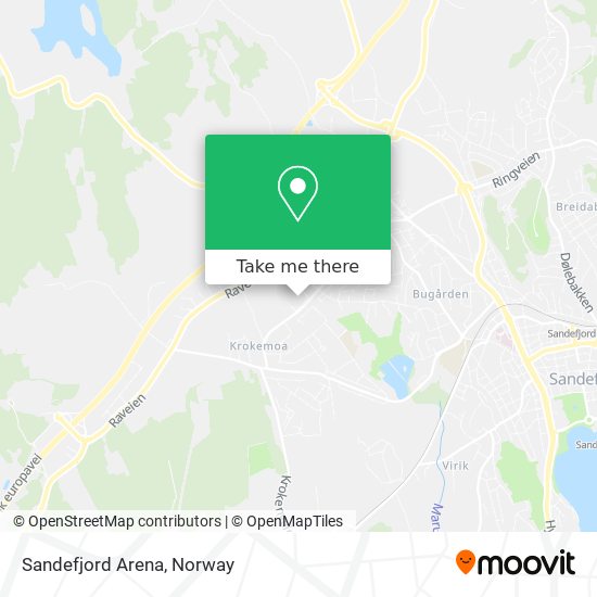 Sandefjord Arena map