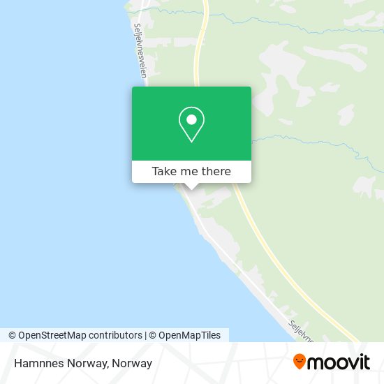 Hamnnes Norway map