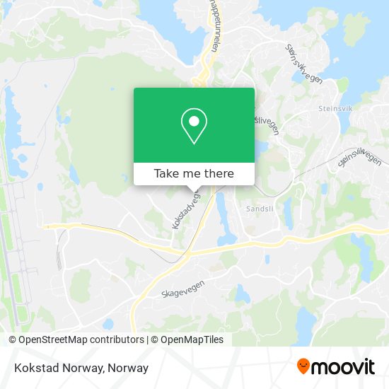 Kokstad Norway map
