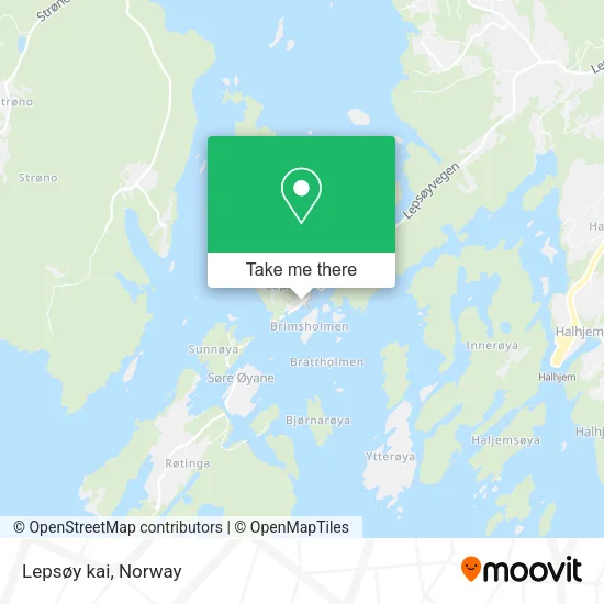 Lepsøy kai map