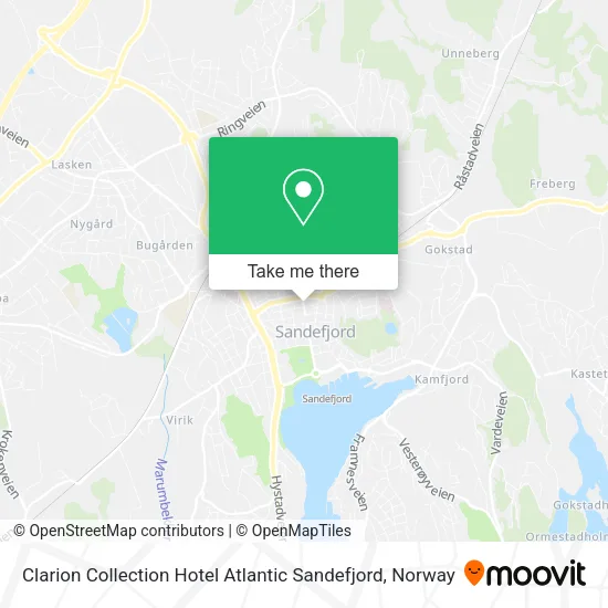 Clarion Collection Hotel Atlantic Sandefjord map