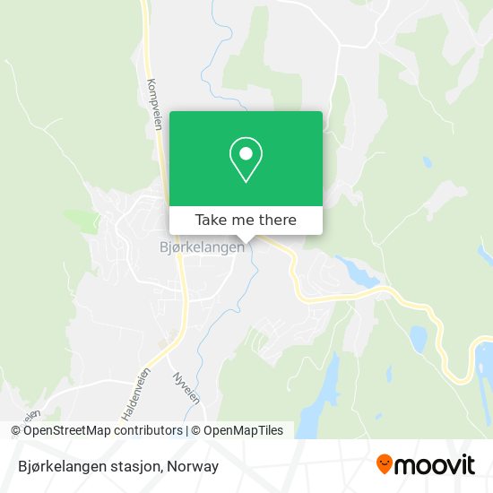 Bjørkelangen stasjon map