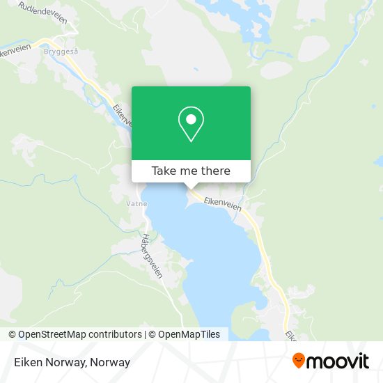 Eiken Norway map