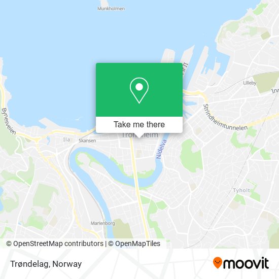 Trøndelag map