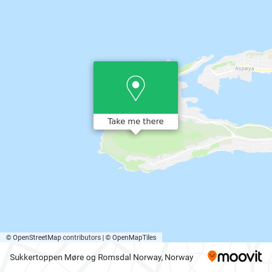 Sukkertoppen Møre og Romsdal Norway map