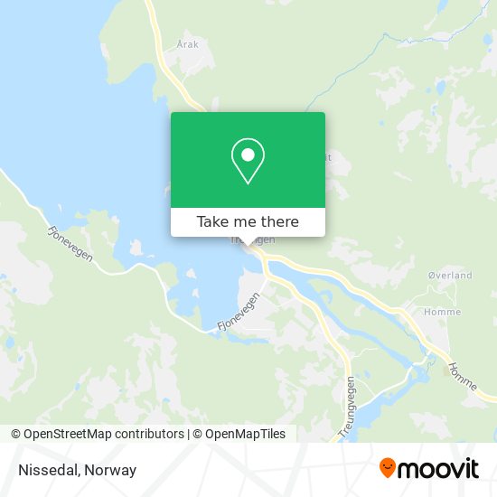 Nissedal map