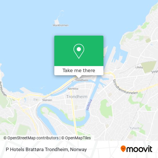 P Hotels Brattøra Trondheim map