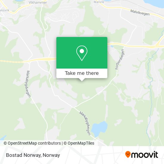 Bostad Norway map