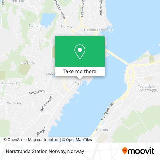 Nerstranda Station Norway map