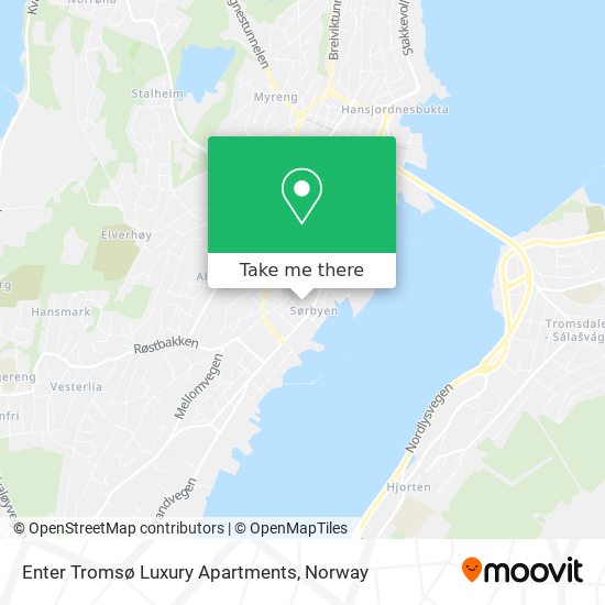 Enter Tromsø Luxury Apartments map