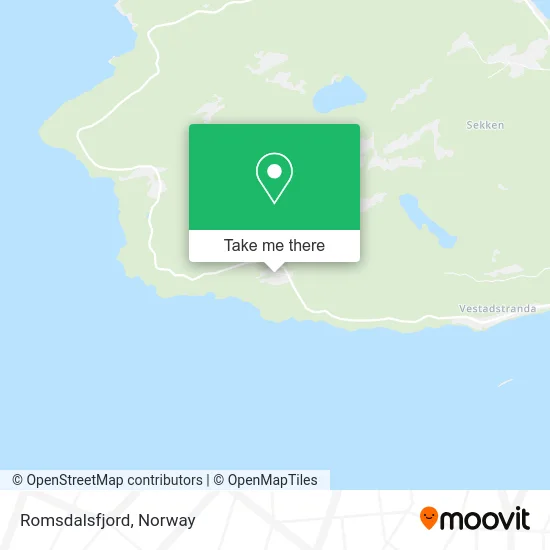 Romsdalsfjord map