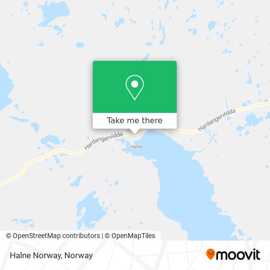 Halne Norway map