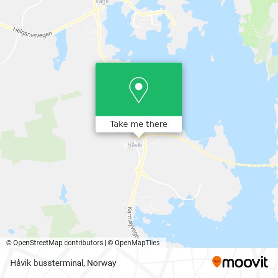 Håvik bussterminal map