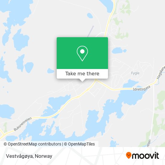 Vestvågøya map