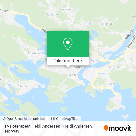 Fysioterapeut Heidi Andersen - Heidi Andersen map