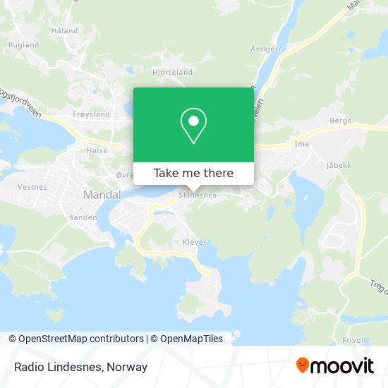 Radio Lindesnes map