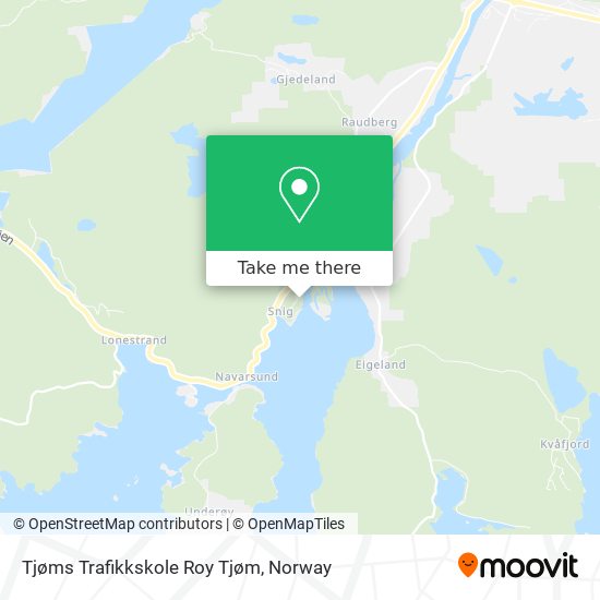Tjøms Trafikkskole Roy Tjøm map