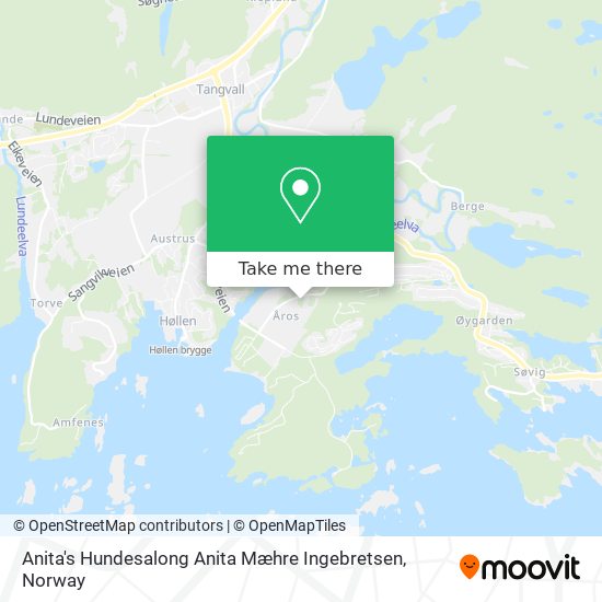 Anita's Hundesalong Anita Mæhre Ingebretsen map