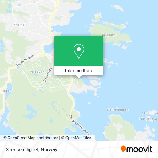 Serviceleilighet map