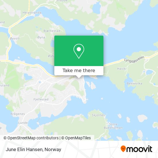 June Elin Hansen map