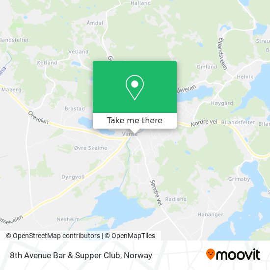 8th Avenue Bar & Supper Club map
