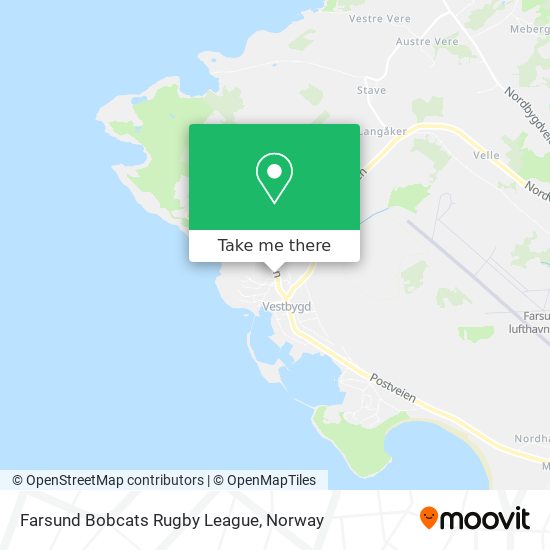 Farsund Bobcats Rugby League map