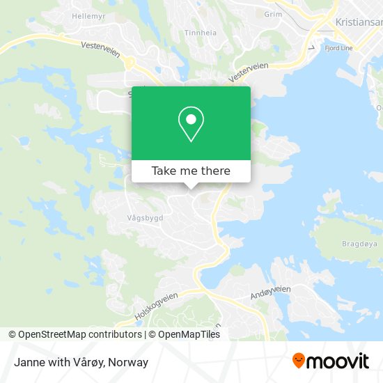 Janne with Vårøy map